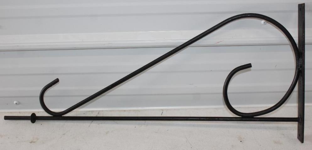 Black Painted Metal Sign Hanging Bracket (1 of 2)