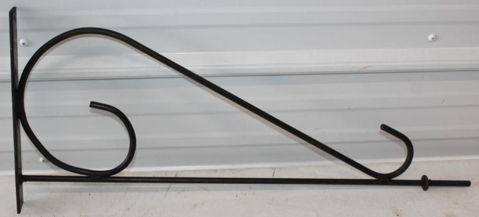 Black Painted Metal Sign Hanging Bracket (1 of 2)