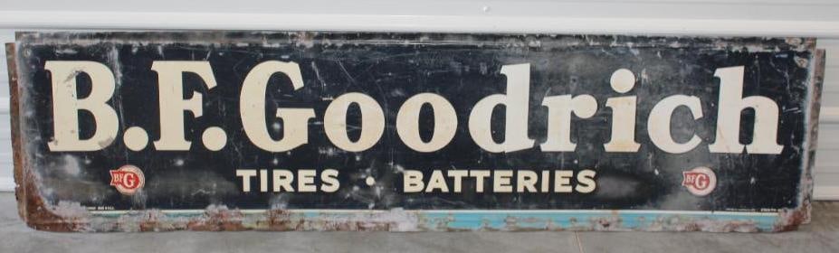SST B.F. Goodrich Tires and Batteries Horizontal Advertising Sign (1 of 7)