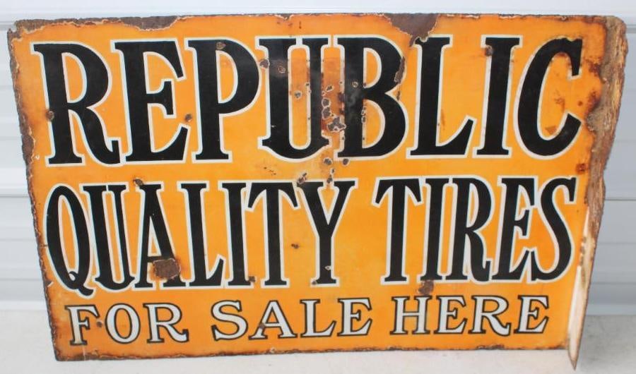 Republic Quality Tires For Sale Here DSP Advertising Sign (1 of 6)