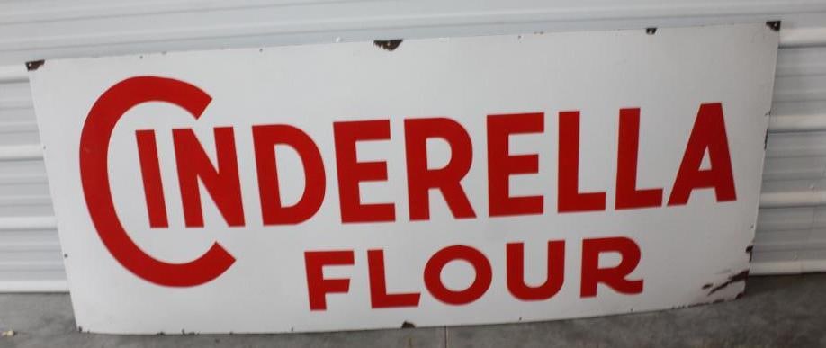 Large SSP Cinderella Flower Advertising Sign: 72x30 Is Marked Veribrite Sign
