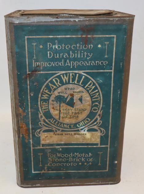 The Wear Well Paint Co Square 5 Gallon Can With Paper Label (1 of 5)