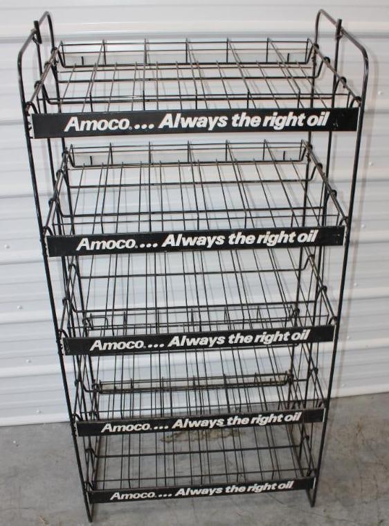 Amoco?Always The Right Oil Gas Station Display Rack: 29x18x58