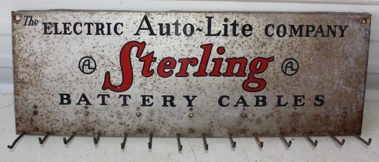 Sterling Battery Cables Advertising Display Rack: 20x7x3