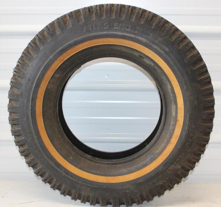 NOS Atlas SNO II Tire: 28" x 28" x 6" fits 15" rim