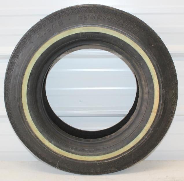 NOS Atlas Cushionaire 2 Ply Standard Load Tire: 23" x 23" x 5" fits a 13" rim