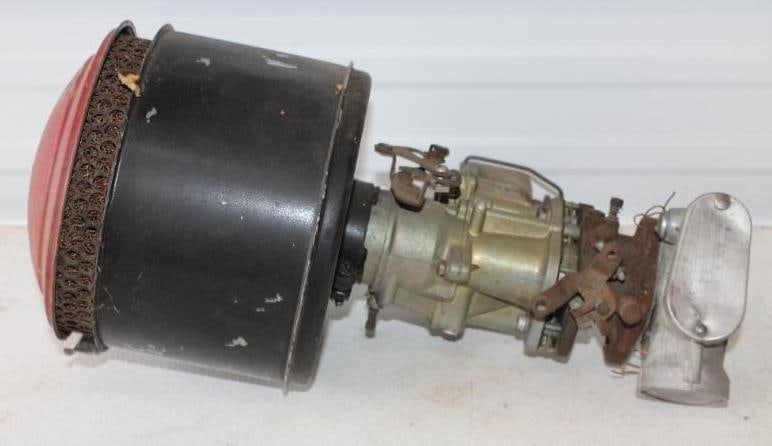 Early Chrysler Ball and Ball Carburetor With Air Cleaner and Governor: 11x8x16