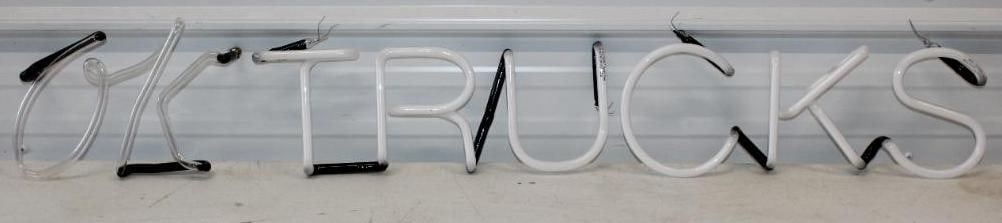 Ok Trucks 3 Piece Light Up Neon Advertising Sign (1 of 8)