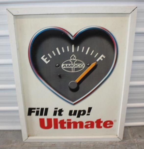 Amoco Ultimate Fill It Up Framed Gas Station Advertisement (1 of 4)