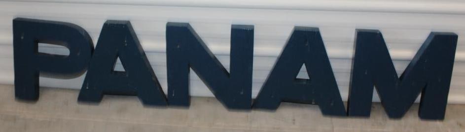 Pan-Am 15 Inch Wooden Gas Station Letters (1 of 6)