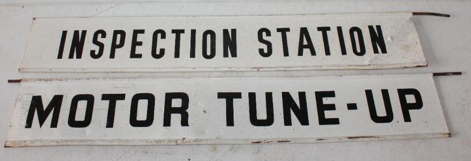 Group of 2 Inspection Station & Motor Tune-Up Doublesided Sign Extension Sections (1 of 2)