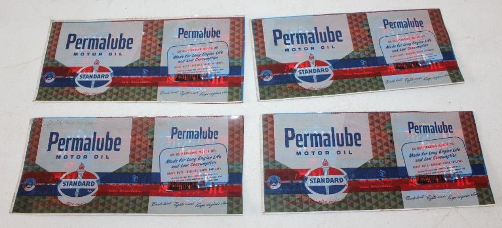 Group of 4 Standard Permalube Oil Can Sections (1 of 6)