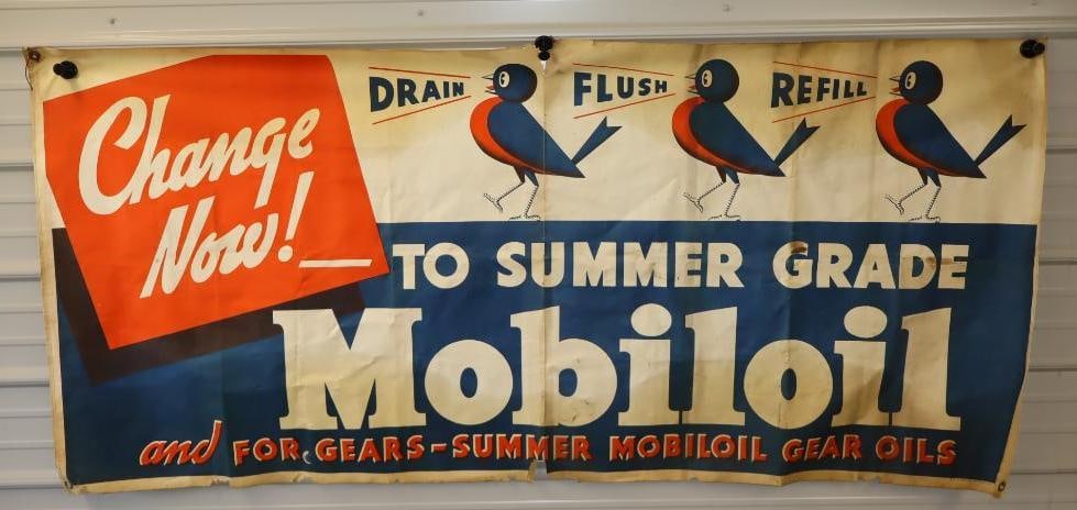 Mobiloil Summer Grade Canvas Advertising Banner (1 of 9)