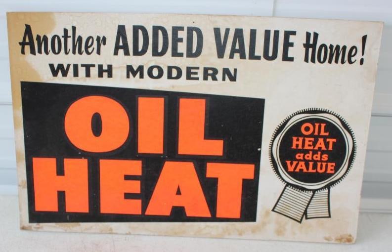 Heat Oil Adds Value. Heavy Cardstock Sign (1 of 2)