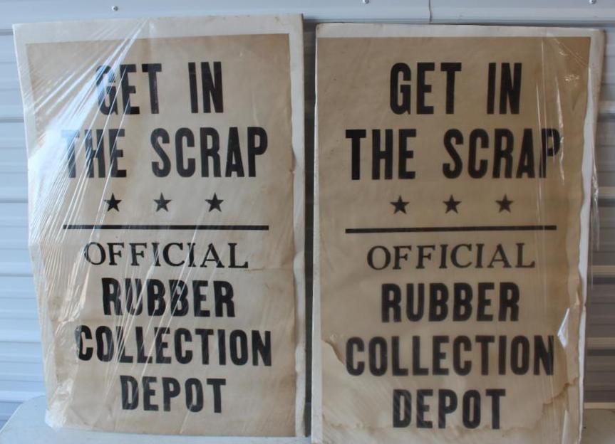 Get In The Scrap Official Rubber Collection Depot Advertising Window Posters (1 of 5)