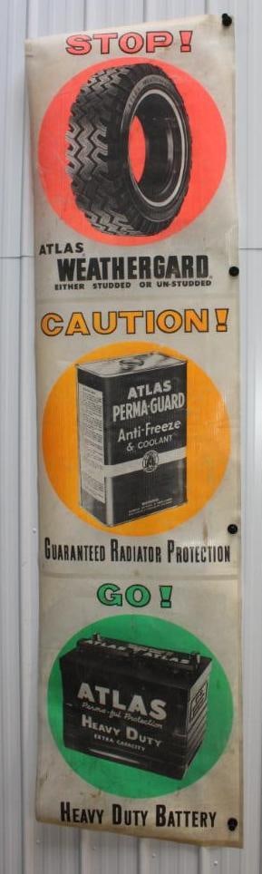 Atlas Tires, Anti-Freeze and Battery Plastic Neon Sign (1 of 5)