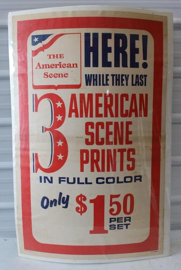 American Oil Gas Station Scene Prints Poster (1 of 3)