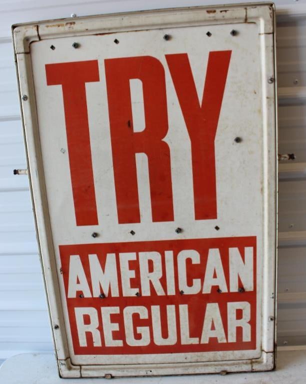 Try American Regular DST Gas Station Sign (1 of 6)