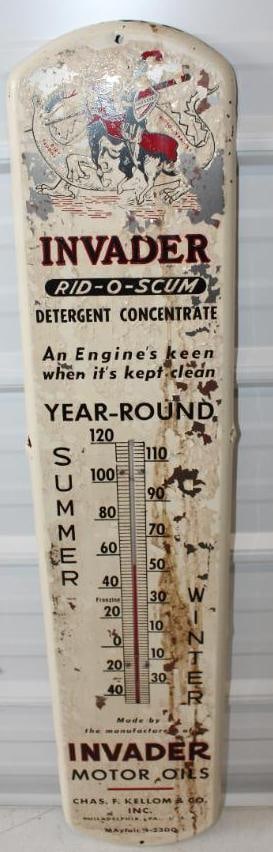 Invader Motor Oils Advertising Thermometer (1 of 7)