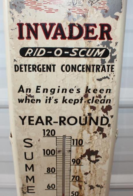 Invader Motor Oils Advertising Thermometer - 4