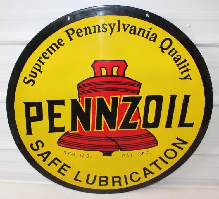 DSP Pennzoil Safe Lubrication Reproduction 30inch Advertising Sign (1 of 6)