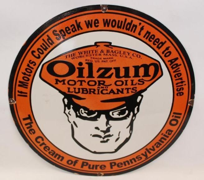 SSP Oilzum 30inch Reproduction Advertising Sign (1 of 4)