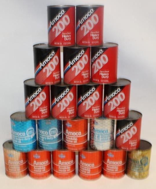 Group of 18 Amoco Composite 1 Quart Cans (1 of 4)