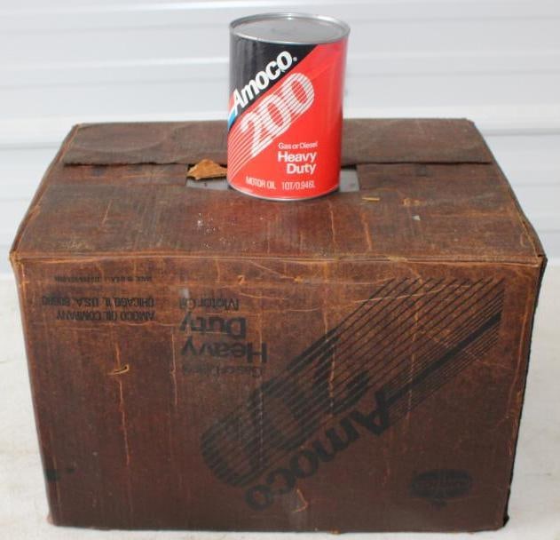 Case of 24 - 1 Quart Amoco 200 HD Composite Oil Cans (1 of 2)