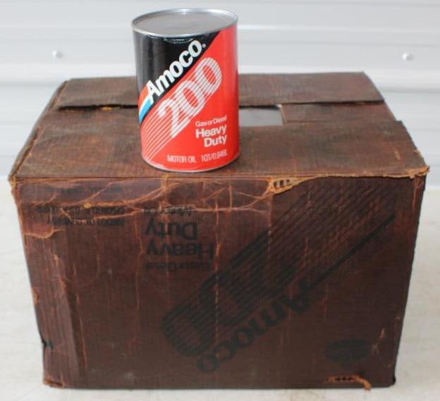 Case of 24 - 1 Quart Amoco 200 HD Composite Oil Cans (1 of 2)