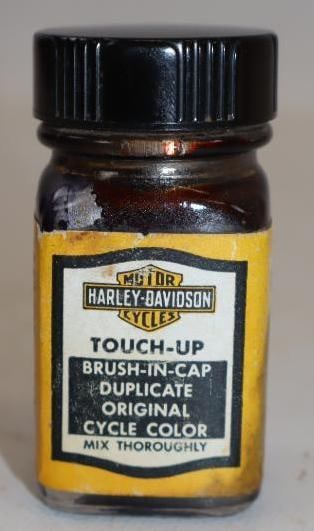 1958 Harley-Davidson Motorcycle Touch Up Original Cycle Color Bottle (1 of 4)