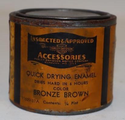 Harley-Davidson Motorcycle Quick Drying Enamel Paint Can (1 of 3)