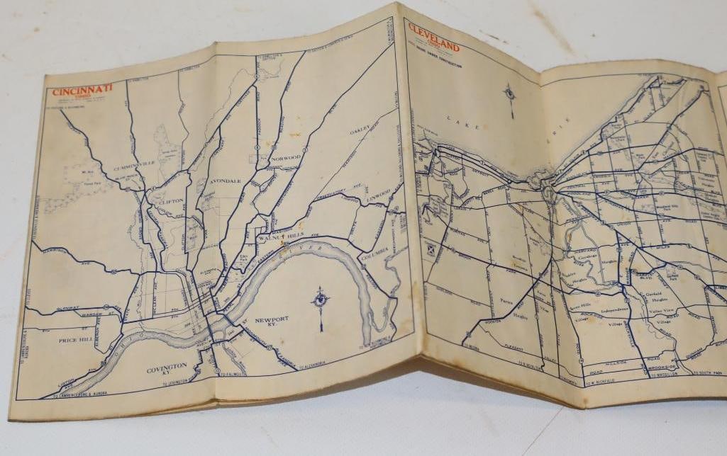1930 Sohio Road Map of Ohio - 3