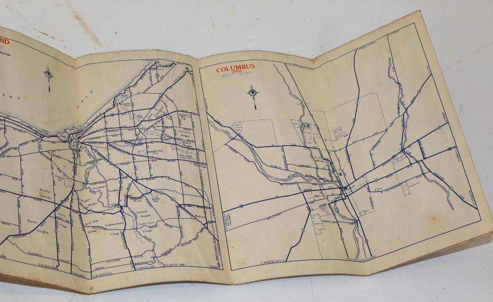 1930 Sohio Road Map of Ohio - 4