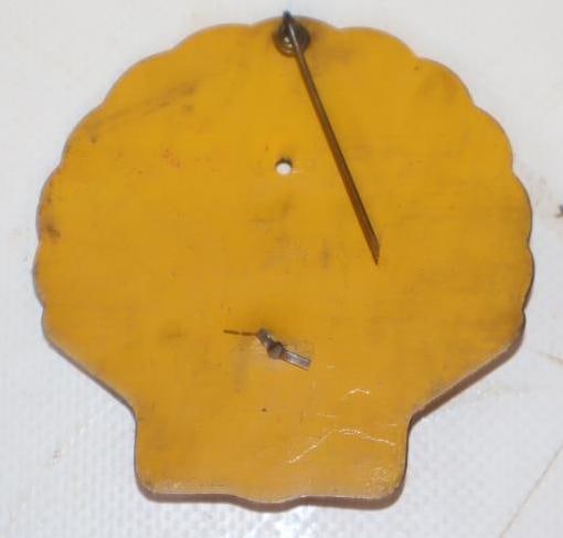Golden Shell Tin Litho Thermometer - 2