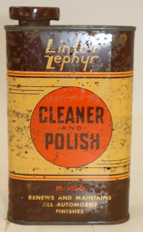 Lincoln Zephyr Cleaner and Polish Pint Can (1 of 2)