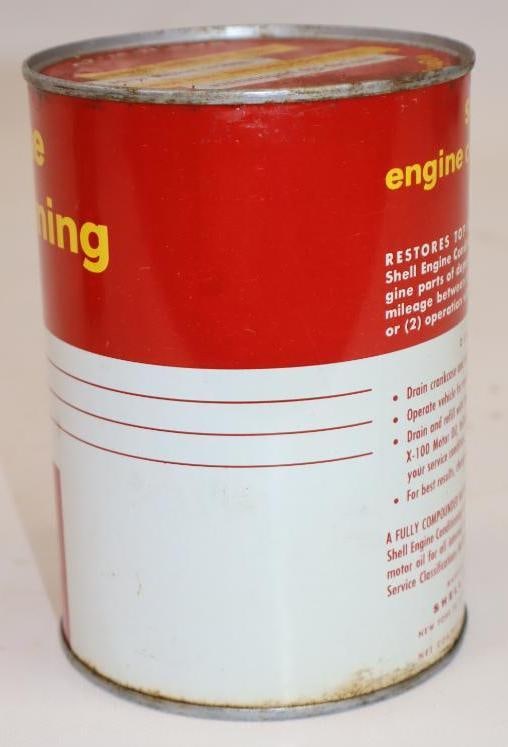Shell Engine Conditioning Oil 1 Quart Metal Oil Can - 2