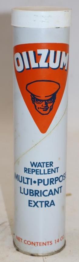 Oilzum 14 Oz Grease Tube: 2" x 2" x 9.25" full
