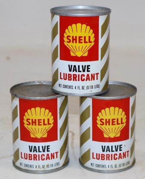 Group of 3 Shell Valve Lubricant 4 Oz Oil Cans (1 of 2)