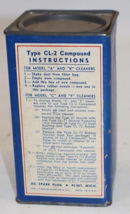 AC Spark Plugs 2lb Cleaning Compound Can - 2