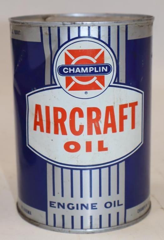 Champlin Aircraft 1 Quart Metal Oil Can (1 of 4)