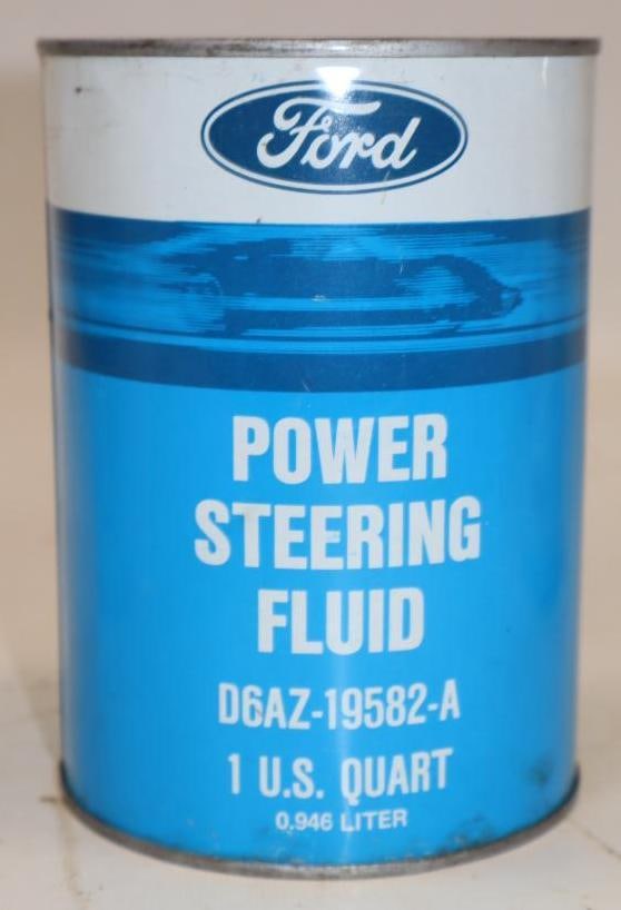 Ford Power Steering Fluid 1 Quart Metal Oil Can (1 of 4)