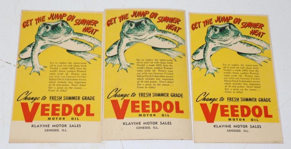 Group of 3 Veedol Change to Summer Grade Reminder Postcards (1 of 2)