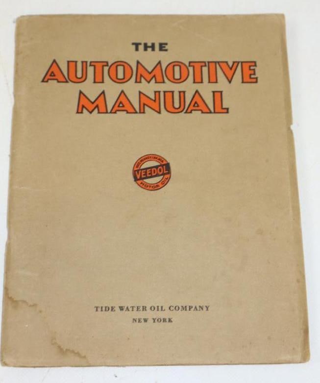 1933 Veedol Tidewater Oil Automotive Manual Book (1 of 4)