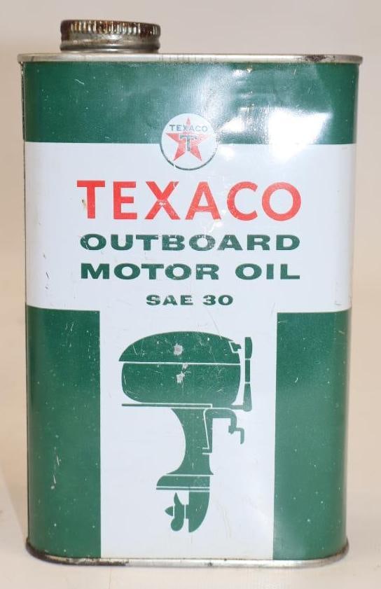 Texaco Outboard 1 Quart Oil Can (1 of 2)