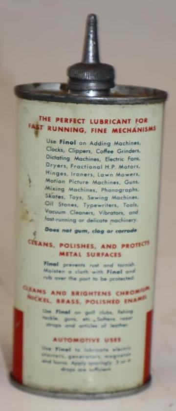 Standard Finol Oval Handy Oiler Can - 2