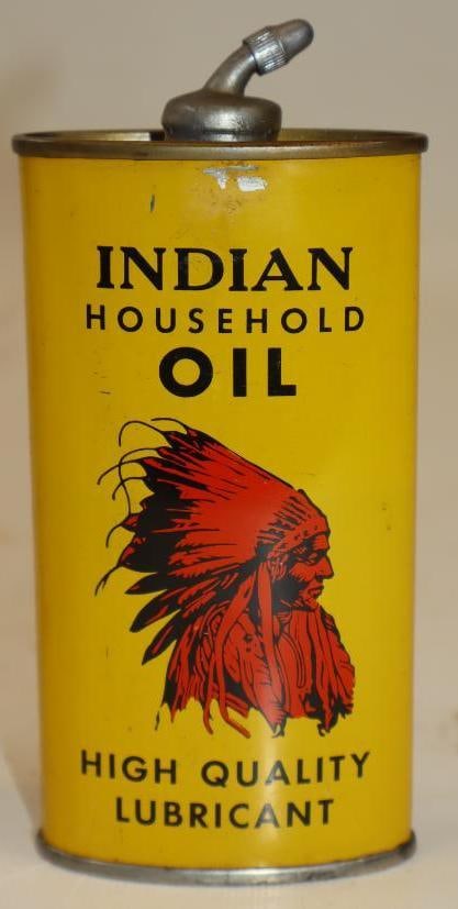 Oval Indian Leadtop Handy Oiler Can (1 of 2)