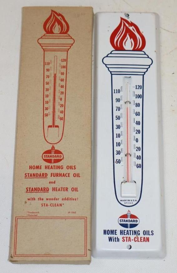 Standard Home Heating Oils Advertising Thermometer with Original Box (1 of 5)