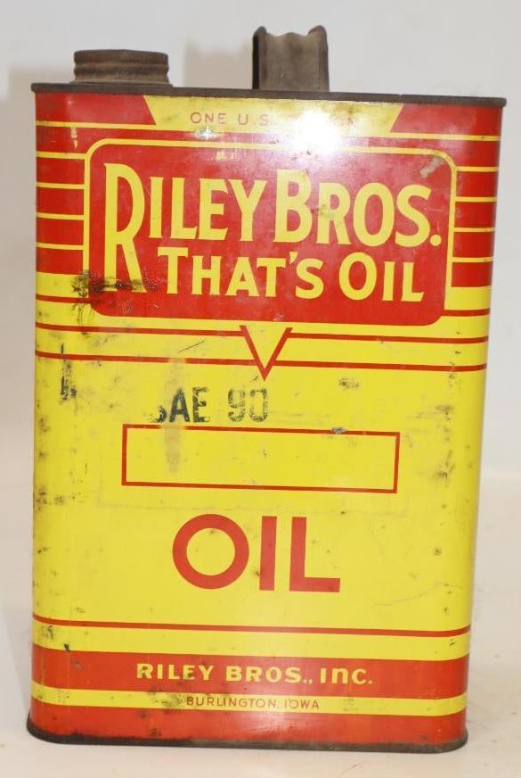 Riley Bros. 1 Gallon Metal Oil Can: 6.5" x 4" x 10"