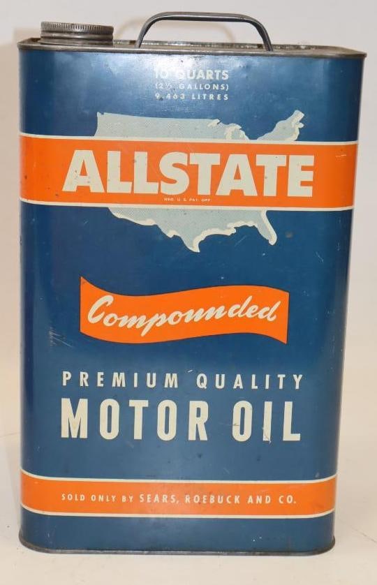 Allstate Compounded 10 Quart Oil Can (1 of 4)