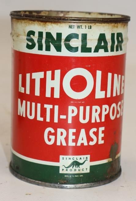 Sinclair Litholine 1 lb Grease Can (1 of 2)